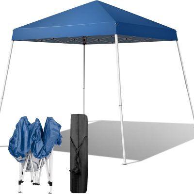 6x6 ft Pop-Up Canopy Tent, Foldable Outdoor Shelter for Camping & Patio, Carry Bag