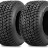 (2 Pack) 16x6.50-8 Lawn Mower Tubeless Tires, 4-Ply Turf-S for Riding Tractors