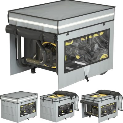 Heavy Duty Waterproof Generator Cover 32"x24"x24" for 3K-10K W, Gray