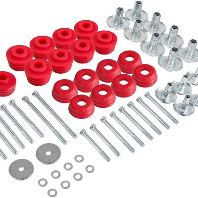 Body Mount Bushing Kit for Ford F250/F350 2008-2016, Polyurethane Red