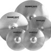 5-Piece Cymbal Set – 14" Hi-Hat, 16"/18" Crash, 20" Ride Silver