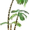 6FT Lighted Palm Tree, LED Faux Tropical Decoration for Outdoor Yard, Patio