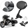 Adjustable Rider Backrest Kit for Harley Touring 1997-2024, Plug-In Compatible