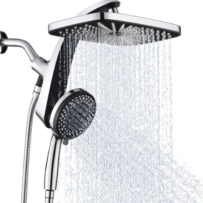 High Pressure Shower Head with Handheld Combo, 10 Spray Modes & Magnetic Dock
