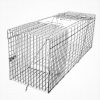 32" Heavy Duty Folding Live Animal Cage Trap, Humane Cat & Wildlife Catch & Release