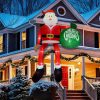 15FT Inflatable Climbing Santa, Outdoor Christmas Yard Decor with LEDs