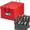 Christmas Ornament Storage Box, 4 Removable Trays, Holds Up to 96-3” Ornaments