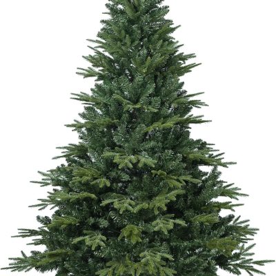 4FT Unlit Artificial Christmas Tree with 907 PE/PVC Tips, Foldable Base, Green