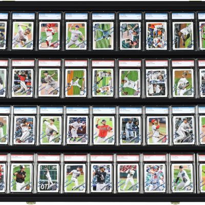 Pro-Collector 36-Card Display Case, Horizontal, UV-Protected Acrylic, Black, Sports & Comic