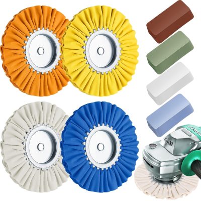 8" Airway Buffing Wheels Polishing Kit for Angle Grinder, 8pcs